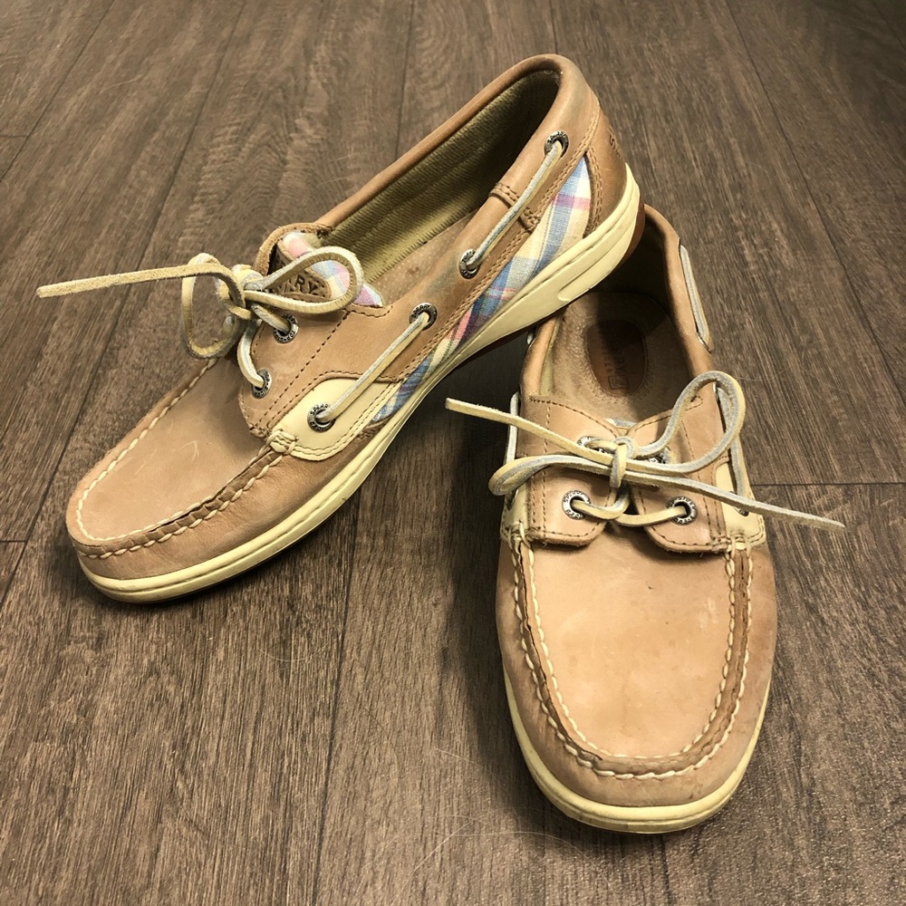 Pink & Blue Plaid Sperry’s